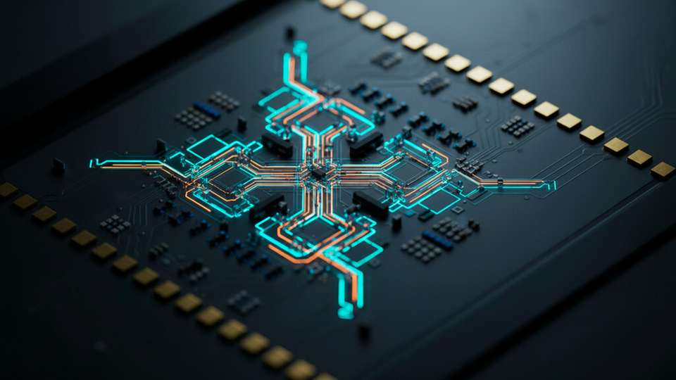 Licht statt Kupferleitungen: Die hochkomplexen optischen Wellenleiter moderner Siliziumphotonik-Chips erfordern völlig neue, skalierbare Testverfahren für die Massenfertigung im KI-Zeitalter.