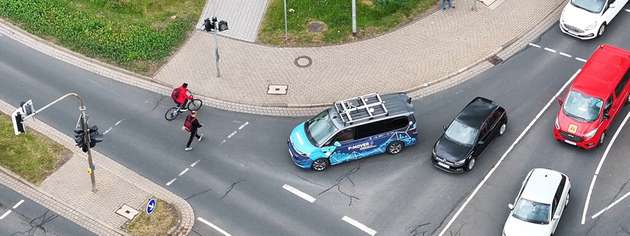 In Ilmenau werden Probefahrten mit dem P:Mover durchgeführt und die dabei gesammelten Daten wissenschaftlich ausgewertet.