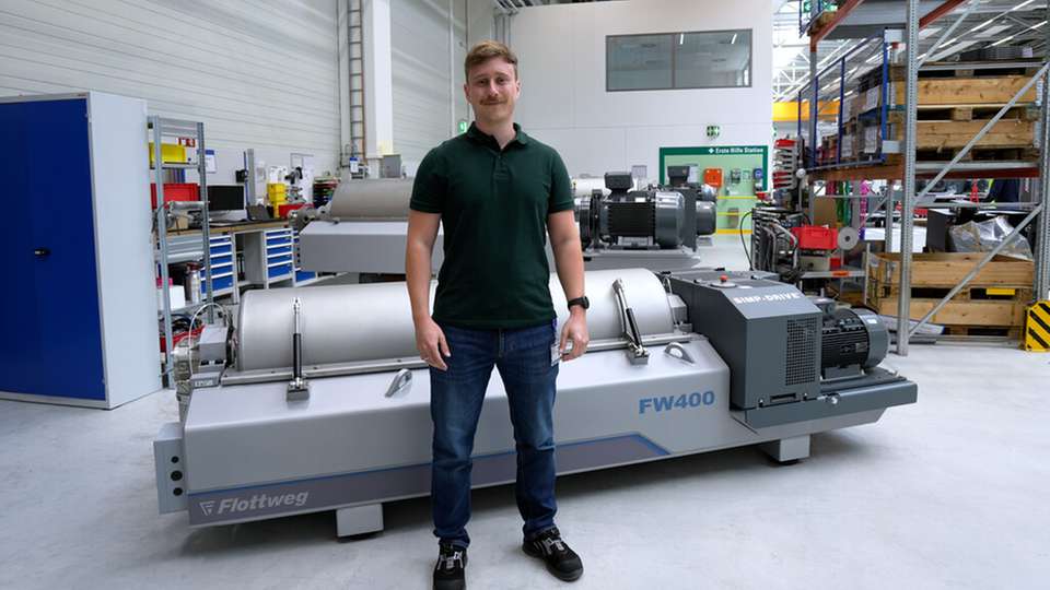 Dominik Breuherr, Produktmanager für Dekanter bei Flottweg.