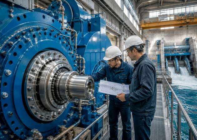 Die Schwerlast-Wellenfeder Nestawave punktet mit hoher Federkraft, großem Federweg und flexibel auslegbarer Federkonstante. Sie kommt beispielsweise in Anlagen der Wasser- und Windkrafttechnik zum Einsatz, wo hohe Kräfte zu bewältigen sind. 