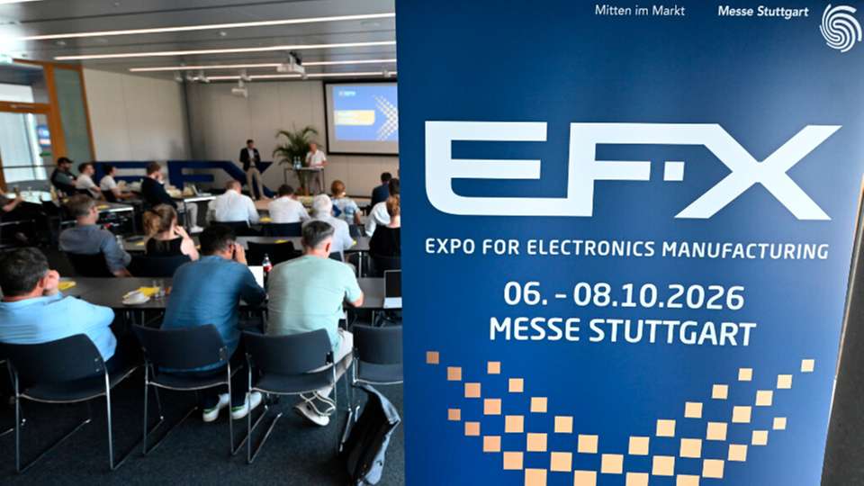 Die EFX 2026 – Expo for Electronics Manufacturing: Premiere vom 6. bis 8. Oktober 2026 in Halle 9 der Messe Stuttgart.