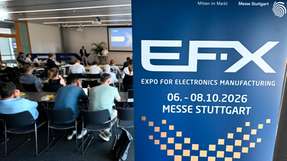 Die EFX 2026 – Expo for Electronics Manufacturing: Premiere vom 6. bis 8. Oktober 2026 in Halle 9 der Messe Stuttgart.