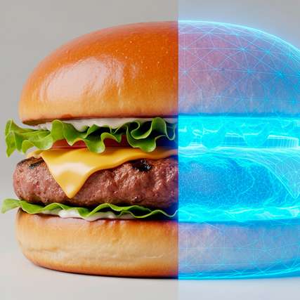 Anhand von 2.216 Burger-Rezepten von Food.com als Datenquelle lernt BurgerAI Muster bei der Kombination und Dosierung von Zutaten und generiert anschließend von Grund auf neue Burger-Rezepte.