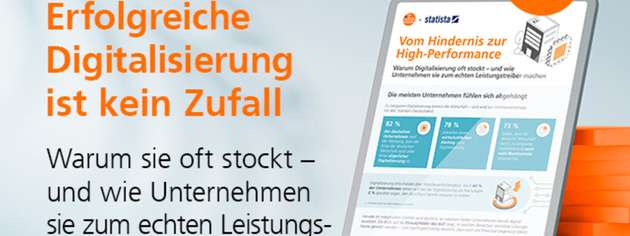 Kostenfreie Infografik: Digitalisierung – vom Hindernis zur High-Performance.