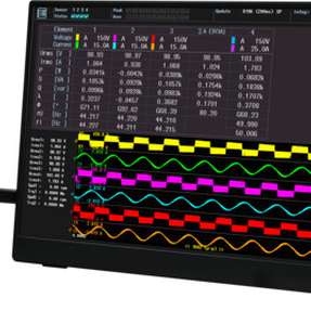 Über die frontseitige USB-Schnittstelle lässt sich ein externer Touch-Monitor anschließen – für eine übersichtliche Visualisierung von Messwerten, Kurvenformen und Systemstatus aller Leistungskanäle direkt am Prüfstand.