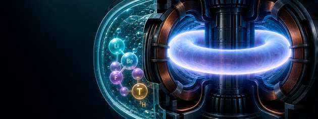 Forschende von ORNL, Cleveland Clinic und IBM berechneten neun molekulare Konfigurationen des geschmolzenen Salzes FLiBe – erstmals auf Quantencomputern –, um Tritium-Bindung und -Gewinnung für Fusionsreaktoren besser zu verstehen.