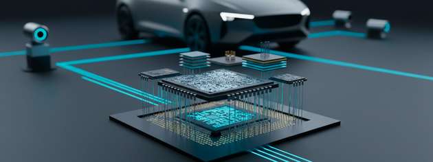 Chiplet-Architekturen kombinieren spezialisierte Halbleiterbausteine zu leistungsfähigen und flexibel erweiterbaren SoCs für autonome Fahrzeuge.