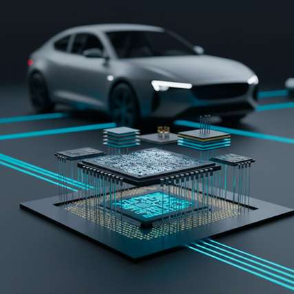 Chiplet-Architekturen kombinieren spezialisierte Halbleiterbausteine zu leistungsfähigen und flexibel erweiterbaren SoCs für autonome Fahrzeuge.