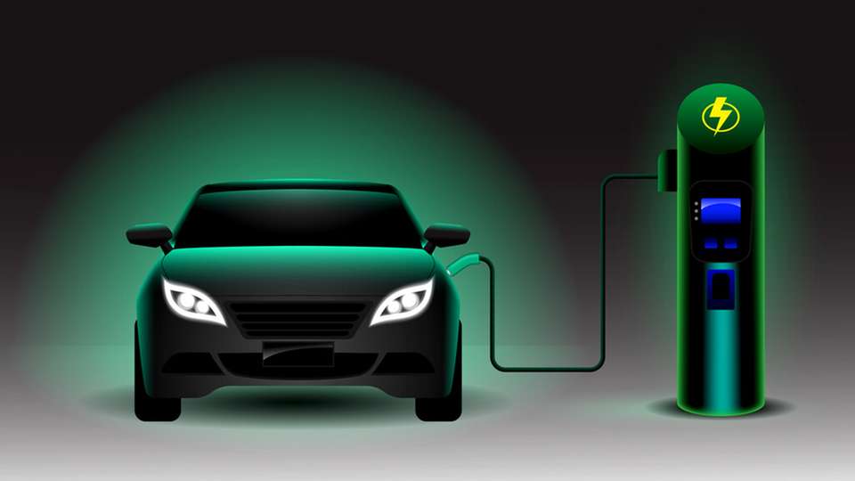 Erneuerbaren Energien verursachen mehr Überangebote und Mangelsituationen. Das Speicherpotenzial von E-Fahrzeugen, indem die Autos flexibel Strom aufnehmen und wieder abgeben.