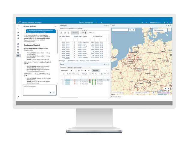Der neue LIS Smart Assistant LISA unterstützt Disponentinnen und Disponenten direkt in WinSped und zählt zu den Highlights des Messeauftritts der LIS auf der IAA Transportation 2026.