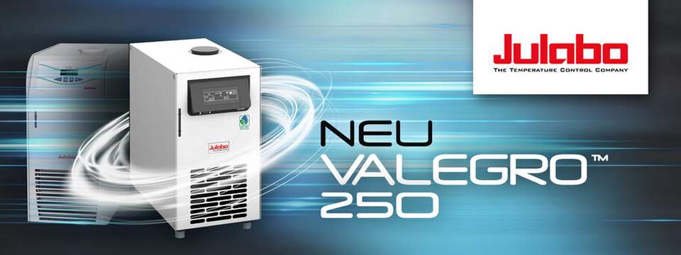 Der VALEGRO 250 von Julabo temperiert externe Kreisläufe im Labor zwischen −15 und +40 °C und kombiniert kompakte Abmessungen mit flexibler Pumpenleistung, Touchdisplay und digitaler Schnittstellenintegration.