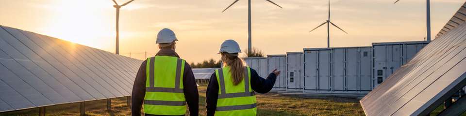 Durch Repowering sinkt der Flächenbedarf von PV-Parks und es entsteht Raum für Batteriespeicher und Netzinfrastruktur.