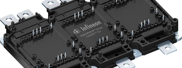 1-300-V HybridPACK-Drive-SiC-Modul mit 205°C Betriebstemperatur von Infineon.