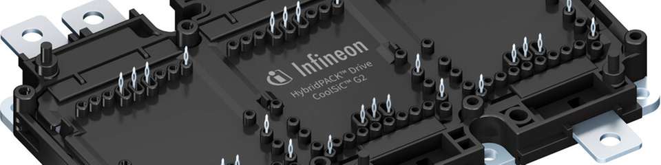 1-300-V HybridPACK-Drive-SiC-Modul mit 205°C Betriebstemperatur von Infineon.