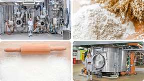 amixon Vakuum-Mischreaktor zur thermischen Behandlung von Mehl: Toasten, Enzyminaktivierung, Keimreduktion, Vakuumtrocknung und Kühlung erfolgen hygienisch im geschlossenen System – für funktionelle Mehle und Getreidederivate.