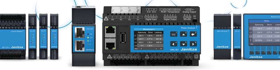 Mess-Herausforderungen flexibel meistern mit der UMG 800-Serie von Janitza.
