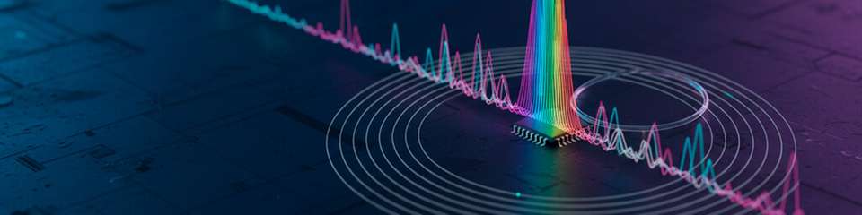 Warum der Vergleich mit dem „Regenbogen“? Wie ein Regenbogen besteht auch ein Mikrokamm aus vielen verschiedenen Lichtfrequenzen. In einem Regenbogen vermischen sich diese Frequenzen. In einem Mikrokamm sind die Frequenzen voneinander getrennt und präzise angeordnet – wie die Zinken eines Kamms. Das vom Mikrokamm in dieser Studie erzeugte Licht ist für das menschliche Auge unsichtbar.