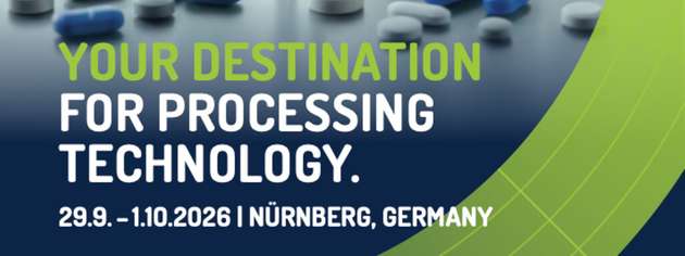 Die nächste Ausgabe der Powtech Technopharm findet vom 29. September bis zum 1. Oktober 2026 in Nürnberg statt.