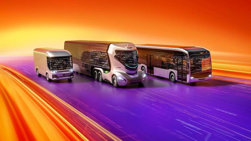 Aumovio zeigt Lösungen für effiziente, softwaredefinierte, elektrifizierte sowie sichere und autonome Nutzfahrzeuge.