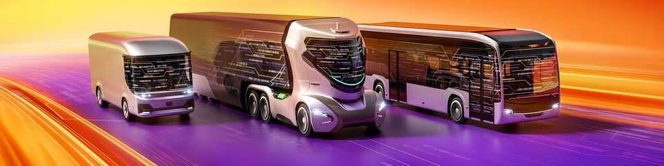 Aumovio zeigt Lösungen für effiziente, softwaredefinierte, elektrifizierte sowie sichere und autonome Nutzfahrzeuge.