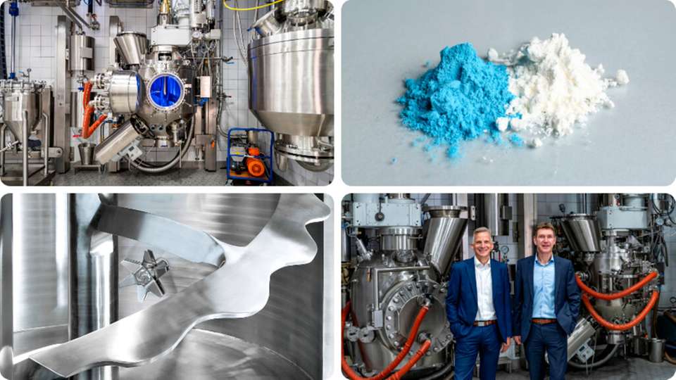 amixon Vakuum-Mischtrockner für die produktschonende Verarbeitung von Pulvern, Suspensionen und Pasten. Auf Basis von Produktversuchen werden Baugröße, Heizsystem, Mischwerk und Vakuumführung für effiziente, reproduzierbare Trocknungsprozesse ausgelegt.