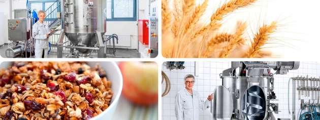 amixon-Mischer für Müsli, Granola und Cerealien verbinden Flocken, Nüsse, Saaten, Früchte und Flüssigkomponenten homogen und schonend. Die Mischtechnik minimiert Produktbruch und Staubentwicklung und unterstützt flexible Rezepturwechsel.