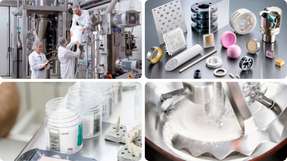 amixon-Mischer für Feinkeramik und Hochleistungskeramik: Keramikpulver, Additive und Sinterhilfsmittel werden kontaminationsarm homogenisiert und deagglomeriert. Verschleißgeschützte Produktflächen reduzieren Metallabrieb und sichern die Pulverreinheit.