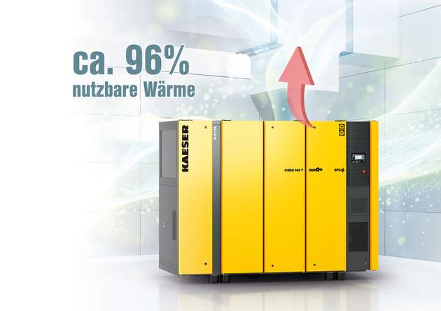 Die Nutzung der Abwärme von Schraubenkompressoren bietet Potenzial zum Energiesparen.