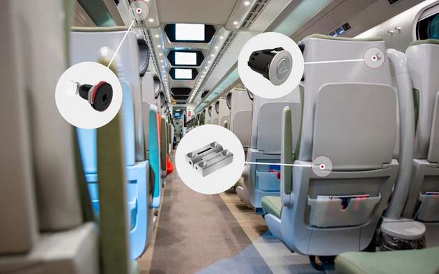 Southco bietet eine breite Palette an anpassungsfähigen, einbaufertigen Produktlösungen, die das Reiseerlebnis im Schienenverkehr verbessern.