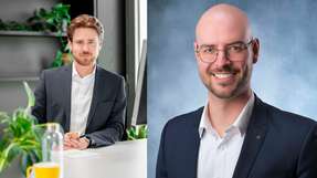 Julius Kirchner, Geschäftsführender Gesellschafter der Fränkische Group, und David Flügel, Product Development Manager Materials bei Fränkische Industrial Pipes.