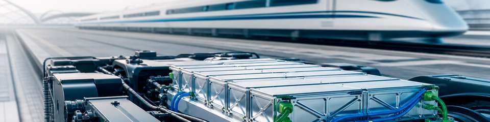 Batteriemodule für den Einsatz in Hochgeschwindigkeitszügen und anderen Schienenfahrzeugen.