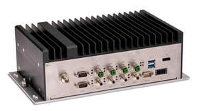 Der Railway-Computer RML-R10 bindet Kameras und Sensoren über vier dedizierte Single-Pair-Ethernet-Schnittstellen direkt in Schienenfahrzeuge ein.