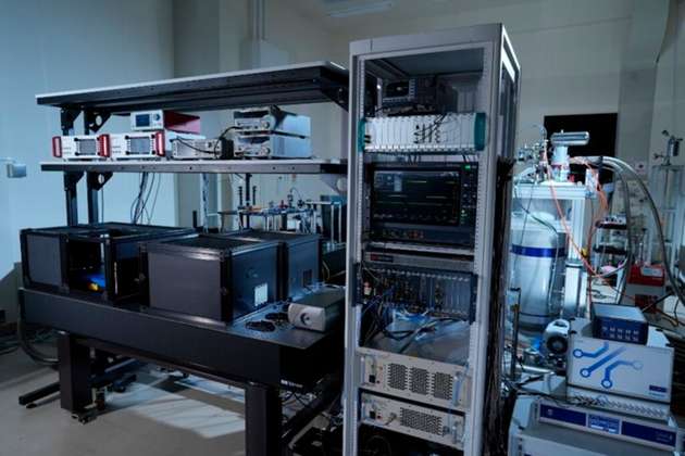 Prototyp des Diamant-Spin-Quantencomputers.