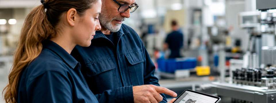Digitale Werkerassistenz integriert Erfahrungswissen in komplexe Produktionsprozesse und unterstützt Beschäftigte direkt an ihrem Arbeitsplatz.