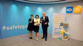 (v.l.n.r.) Zena ZHOU (General Manager HIMA China), Daisy Zhu (Deputy Executive Director der Deutschen Handelskammer in China für Ostchina), Jörg de la Motte (CEO der HIMA Group)