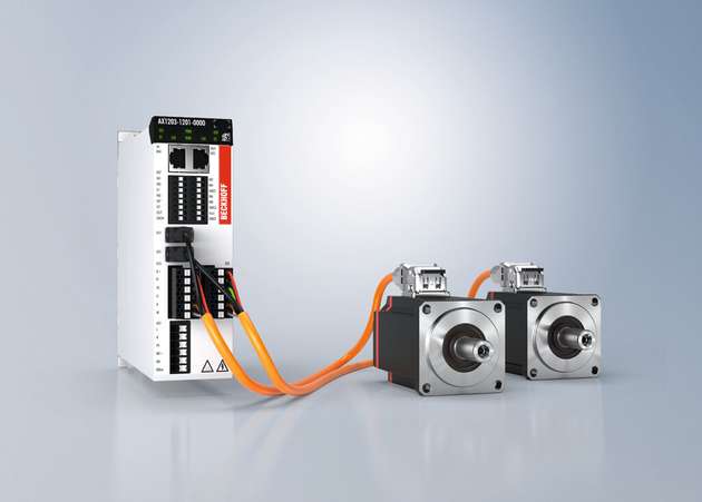 Der Servomotor AM1000 ist in den gängigen Flanschmaßen 40, 60 sowie 80 mm verfügbar und deckt einen Leistungsbereich bis 1.000 W (bei 230 V) bzw. 1.700 W (bei 400 V) ab. 