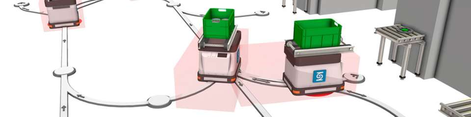 Simulation von AGV
