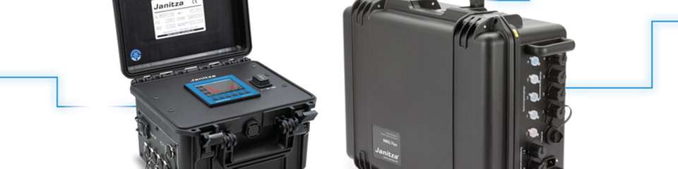 Mobiler Netzanalysator mit RCM: MRG 96-PQ-L-LP Flex von Janitza.