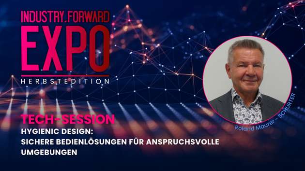 Auf der INDUSTRY.forward EXPO wird Roland Maurer, Field Application Engineer für HMI bei Schurter, über Schmutzkantenvermeidung und die nahtlose Integration von HMI-Lösungen ins Maschinengehäuse sprechen.