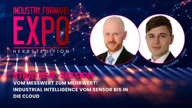 Vom Messwert zum Mehrwert: Industrial Intelligence vom Sensor bis in die Cloud
Wie wird aus einzelnen Messdaten echte industrielle Intelligenz? Jumo zeigt, wie sich Sensorik, SPS und Cloud-SCADA zu einer durchgängigen Automatisierungslösung verbinden lassen. Der Vortrag macht sichtbar, wie IoT-Integration, datengetriebene Optimierung und flexible Systemarchitekturen Transparenz, Effizienz und Qualität steigern. Erfahren Sie im Vortrag am 26. Oktober 2026 von 13:00 bis 13:30 Uhr, wie ein ganzheitliches System- und Lösungsverständnis aus Daten konkrete Mehrwerte schafft – für intelligente, schnelle und nachhaltige Prozesse.

Speaker: Michael Wiener ist Wirtschaftsingenieur mit Masterabschluss in Elektro- und Informationstechnik und verbindet technisches Know-how mit strategischem Produktmanagement. Nach Stationen im internationalen Vertrieb verantwortet er heute als globaler Produktmanager bei Jumo die Entwicklung innovativer Steuerungssysteme und ist daneben als Dozent für Wirtschaftsingenieurwesen an der Hochschule Fulda tätig. Bereits während seines Studiums wurden seine herausragenden Studienleistungen sowohl im Bachelor- als auch im Masterstudium ausgezeichnet. Seine Schwerpunkte liegen in den Bereichen Industrie 4.0, Automatisierung, Embedded Systems und Digitalisierung. Darüber hinaus bringt er seine Expertise regelmäßig in Fachbeiträgen, Vorträgen und dem fachlichen Austausch zu Produktmanagement, Digitalisierung und modernen Automatisierungslösungen ein. Nico Müller absolvierte ein duales Studium im Maschinenbau (Bachelor of Engineering) an der DHBW Mosbach in Kooperation mit Jumo. Nach erfolgreichem Studienabschluss stieg er direkt als Junior Produktmanager bei Jumo ein. Im weiteren Verlauf übernahm er als Produktmanager im strategischen Produktmanagement die Verantwortung für Softwarelösungen wie Jumo smartWARE, die Jumo Cloud sowie verschiedene Apps. Aufgrund seiner fachlichen Expertise und seines Engagements folgte anschließend die Beförderung zum Globalen Produktmanager im strategischen Bereich. Bis heute ist er bei Jumo tätig und gestaltet die strategische Weiterentwicklung digitaler Produkte und Lösungen aktiv mit.