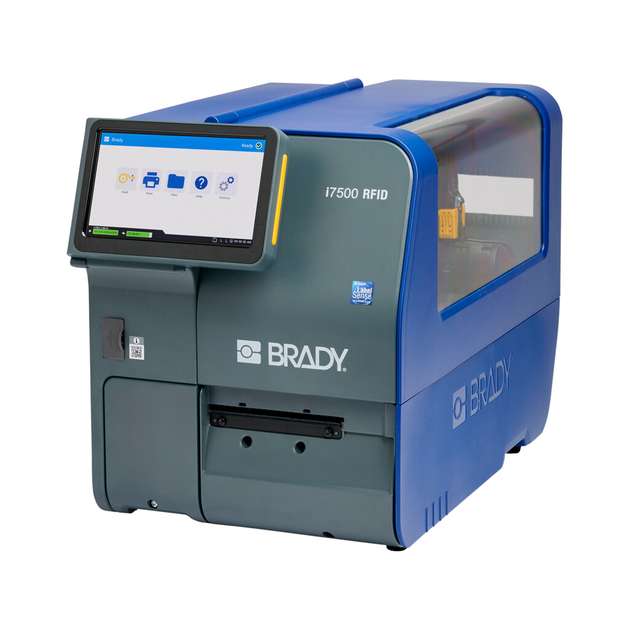 Der RFID-Drucker verarbeitet große Palettenetiketten ebenso wie kleine Komponentenetiketten.