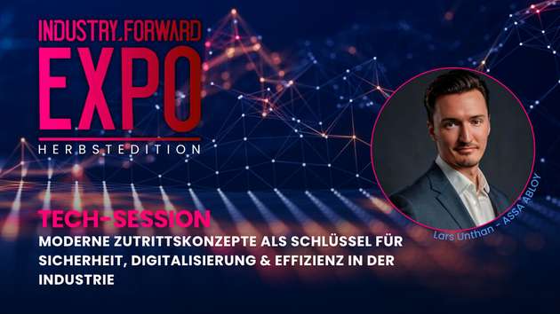 Lars Unthan, Business Development Manager Industry bei Assa Abloy Sicherheitstechnik, ist Speaker auf der INDUSTRY.forward EXPO.