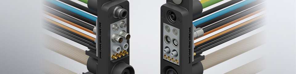Odu-Mac Power Connector, verfügbar mit zwei oder drei Power-Kontakten.