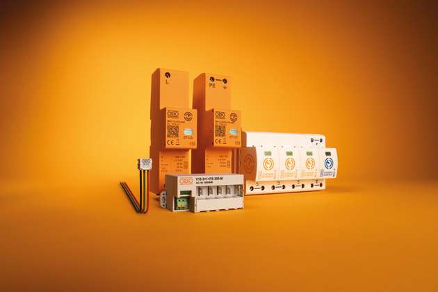 OBO Bettermann bietet Überspannungsschutz für industrielle Energieverteilungen und KNX-Busleitungen sowie kompakte Lösungen für Anwendungen mit begrenztem Bauraum.