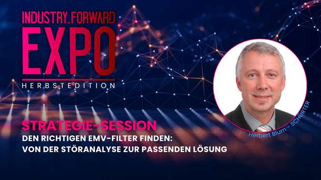 Herbert Blum, Product Manager EMC & SuperCaps bei Schurter, ist Speaker auf der INDUSTRY.forward EXPO.