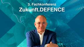 Michael Wellenzohn von HD Advanced Technologies spricht auf der Fachkonferenz Zukunft.DEFENCE darüber, wie das Unternehmen seine Industriekompetenz in den Verteidigungssektor einbringt. 