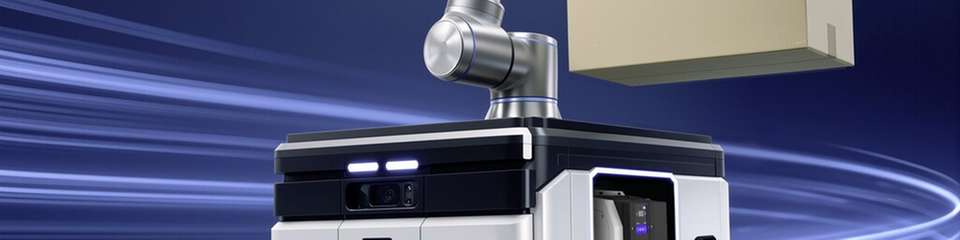 Robot-to-Goods-Prozesse ermöglichen eine autonome Kommissionierung, für die keine zentrale Druckluftanlage erforderlich ist. Die Vakuum-Pumpe GSP ist dabei besonders platzsparend, leicht und energieeffizient, wodurch sich die Batterielaufzeit erhöht.