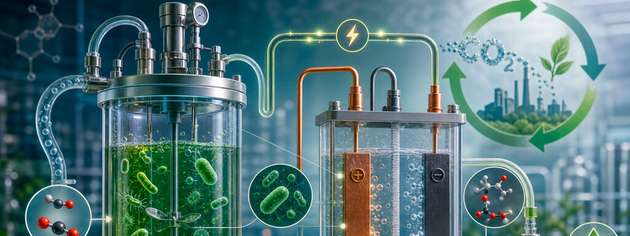 UFZ und BOKU University wandeln CO2 zunächst in Formiat um, das eine Hefe anschließend zur Herstellung von Itaconsäure nutzt.