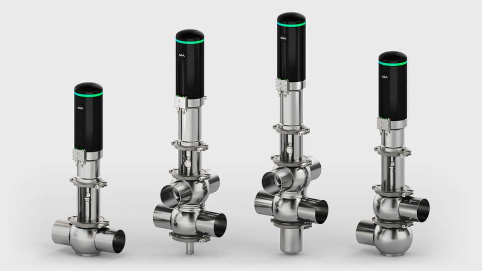 GEA integriert die Hydract-Antriebstechnologie in ausgewählte VARIVENT-Einsitz-, -Umschalt- und -Doppelsitzventile. 