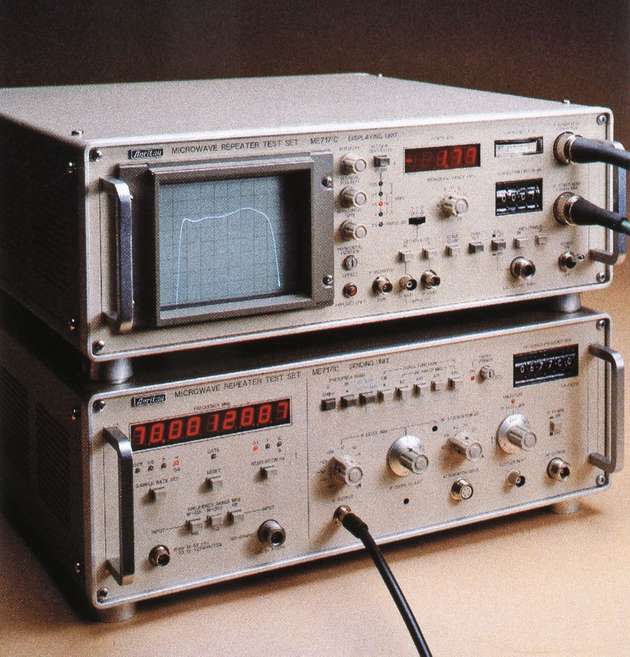 1979 - Beginn der Lieferung von insgesamt 1411 Microwave-Line-Testern an AT&T